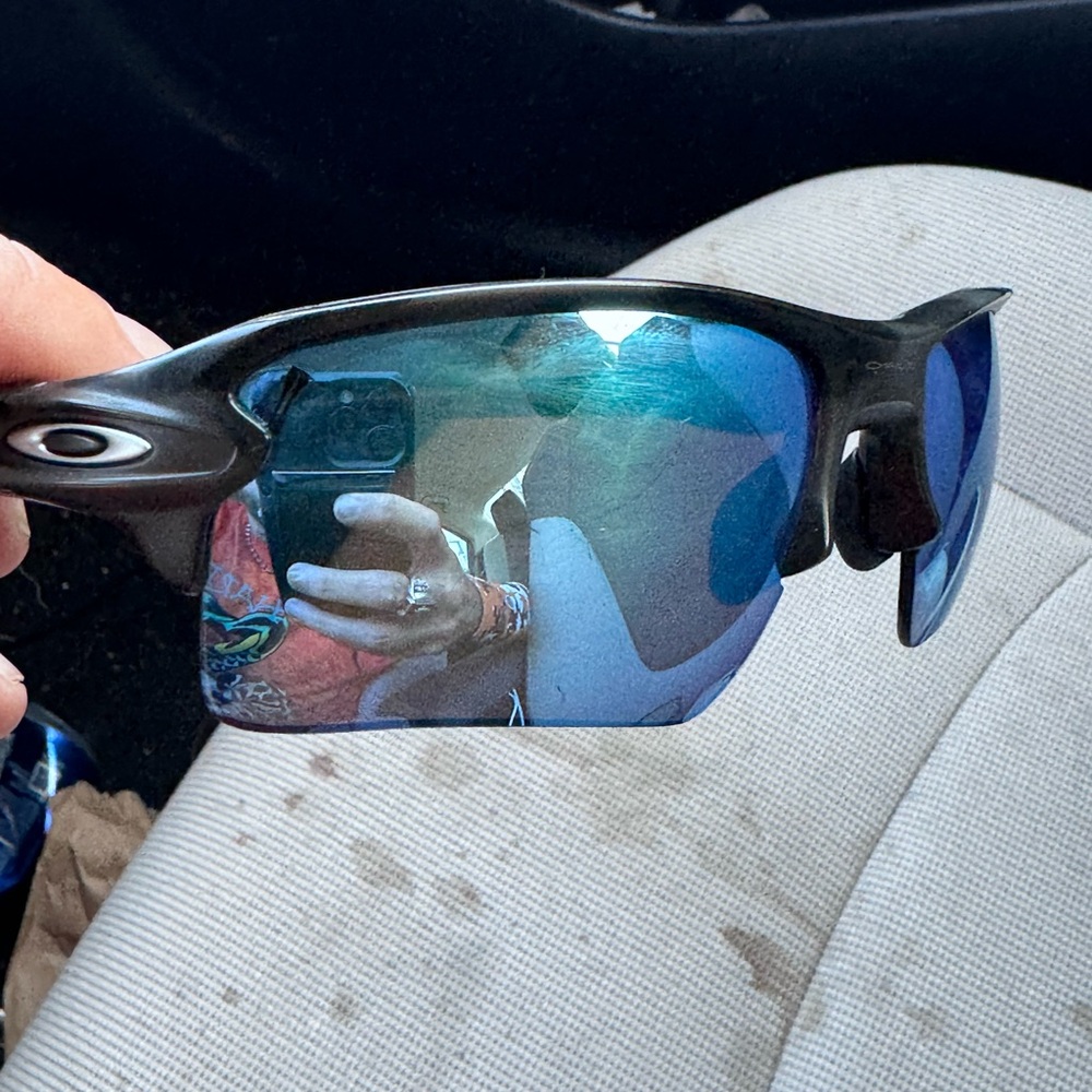 Blue Oakley Flak 2.0 Prizm Lense